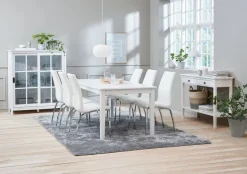 Vitrineskab NORDBY 2 låger hvid