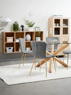 Vitrineskab SKALS glaslåger eg