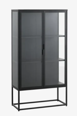 Vitrineskab VIRUM 2 låger sort