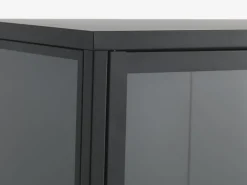 Vitrineskab VIRUM 2 låger sort