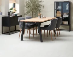 Vitrineskab VIRUM 2 låger sort